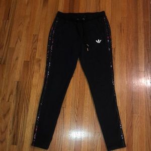 Limited addition adidas black sweat pants